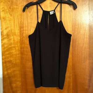 Black strappy blouse